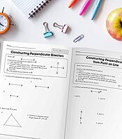 Carson Dellosa The 100 Series Geometry Workbook, Math Book for Grades 8 and Up Covering Trigonometry, Geometric Equations, and More, Classroom or Homeschool Curriculum (Volume 7)