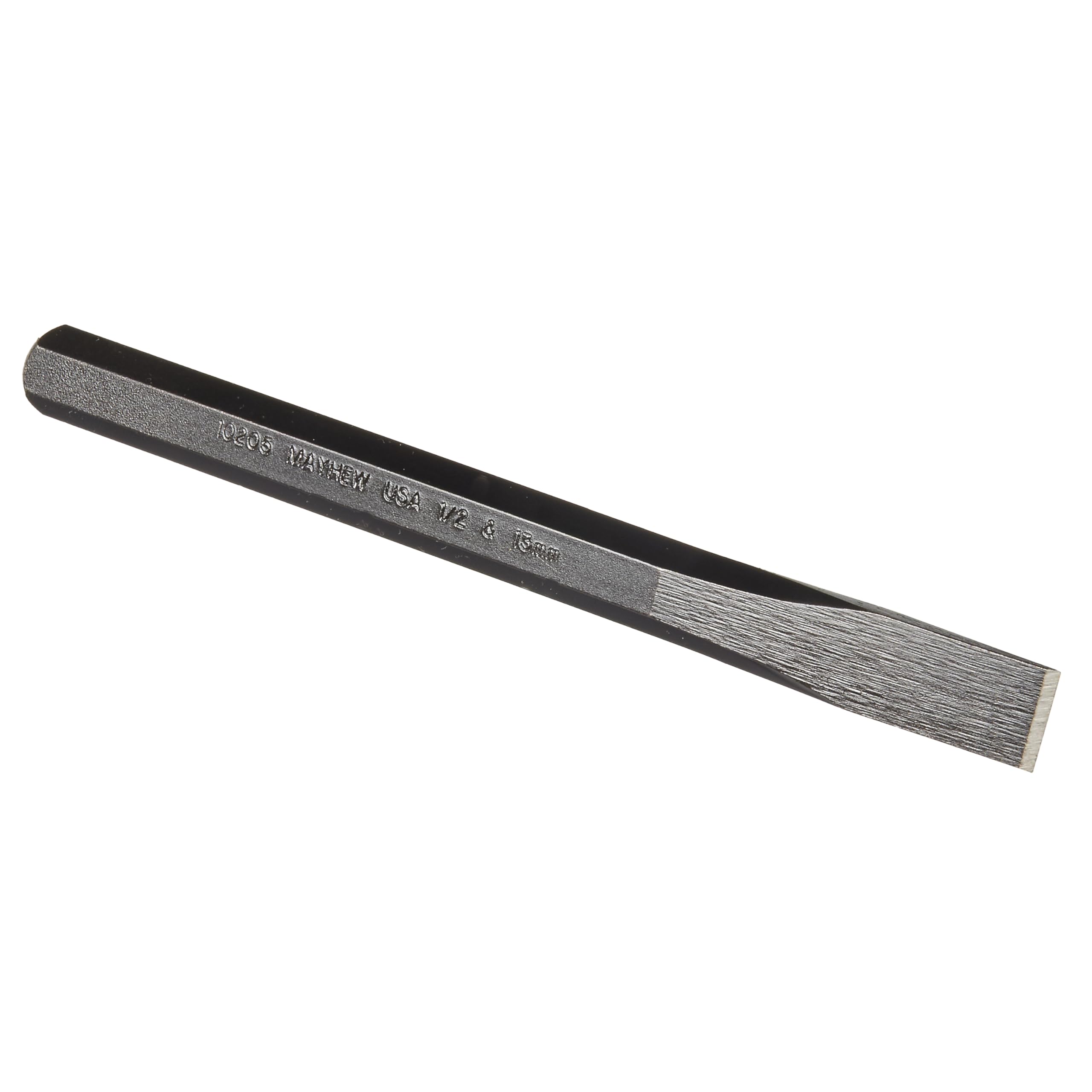 Mayhew Tools 10205 Cold Chisel, 1/2"- 13 mm x 6", Black Oxide Finish