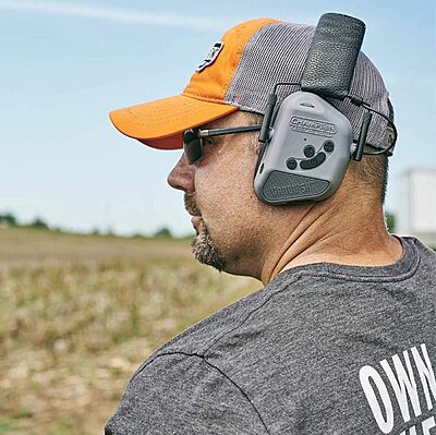 Champion Targets 40982 Vanquish Pro Elite Electronic Hearing Protection Earmuffs, Gray