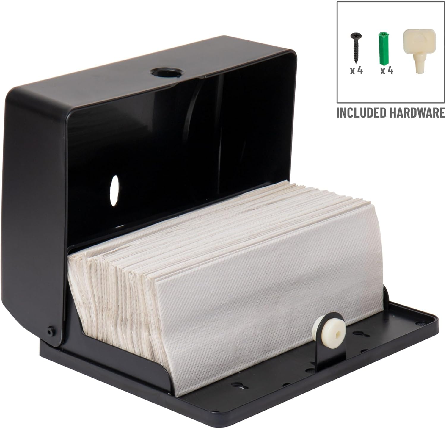 MIND READER Wall-Mounted Multi-Fold Paper Towel Dispenser