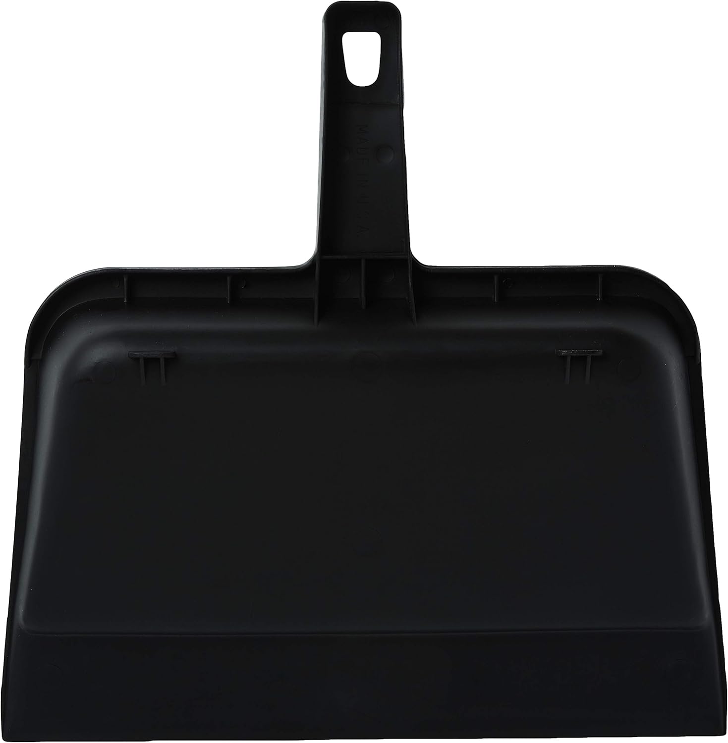 Genuine Joe 12" Heavy-Duty Plastic Dust Pan – Durable Black Design for Home & Commercial Cleaning