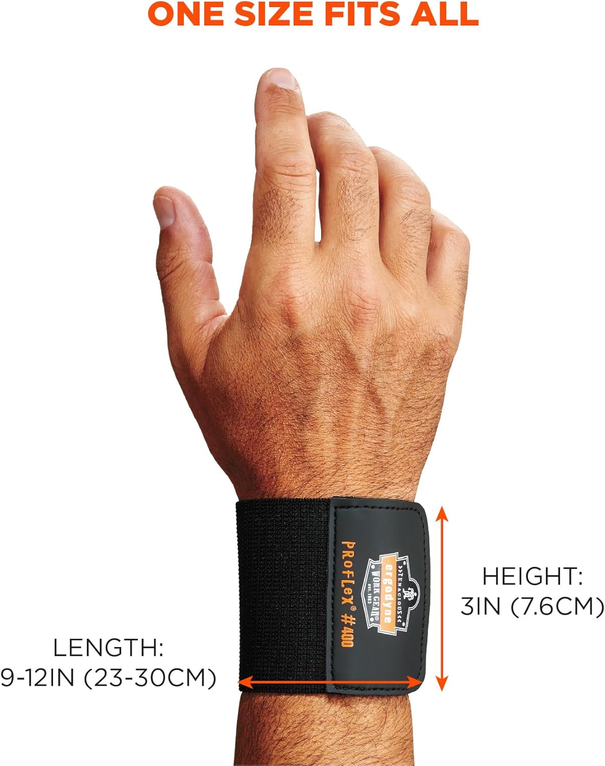 Ergodyne ProFlex 400 Universal Wrist Wrap, Black