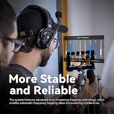 HOLLYLAND Solidcom SE Pro 5S 5-Person Full-Duplex Single-Ear Headset Intercom System (1.9 GHz)