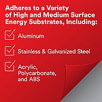 3M VHB Tape 4991, Gray, 1/2 in x 36 yd, 90 Mil