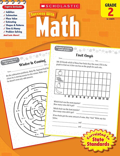 Scholastic Success With Math: Grade 2 Workbook