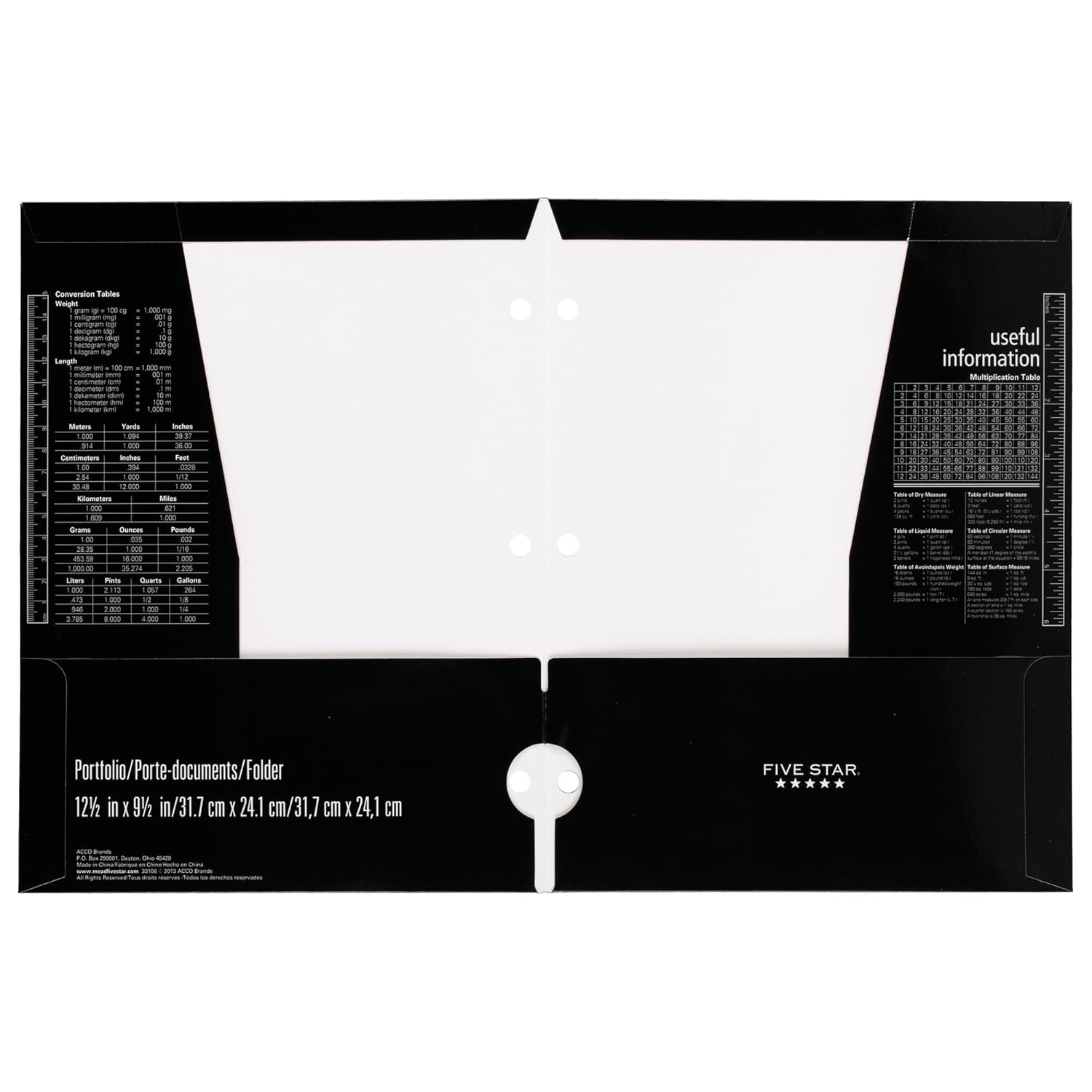 Mead Five Star 4 Pocket Paper Folder 33106 QTY 2