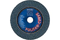 PFERD POLIFAN®-Curve Radial Type Flap Disc - 6" x 7/8" Thread, 40 Grit Zirconia