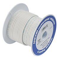 Ancor 112710 Marine Grade Electrical Tinned Copper Battery Cable (6-Gauge, White, 100-Feet)