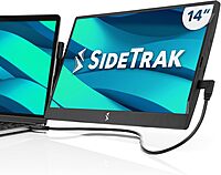 SideTrak Swivel 14" Attachable Portable Monitor Extender, FHD TFT Laptop Dual Screen with Kickstand + Unique Swivel Hinge