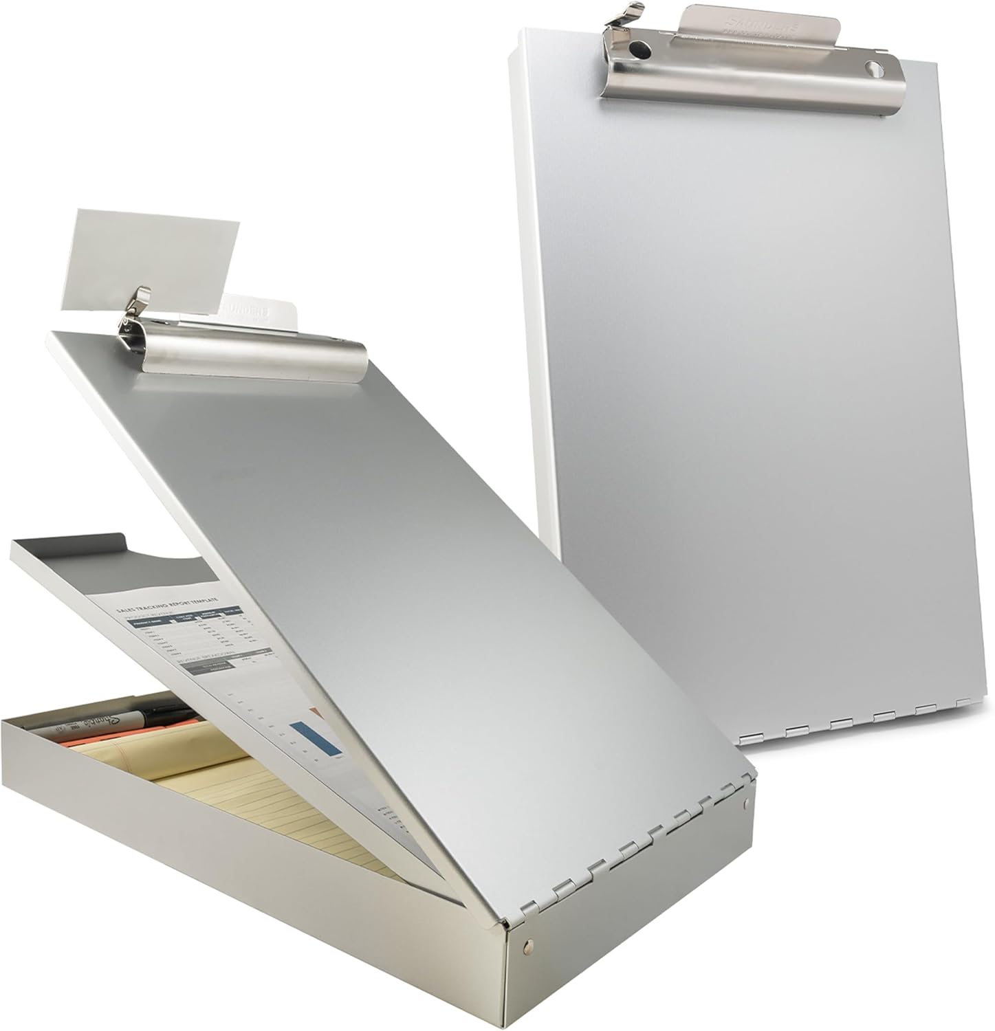 SAUNDERS Cruiser-Mate Aluminum Storage Clipboard with Dual Compartments