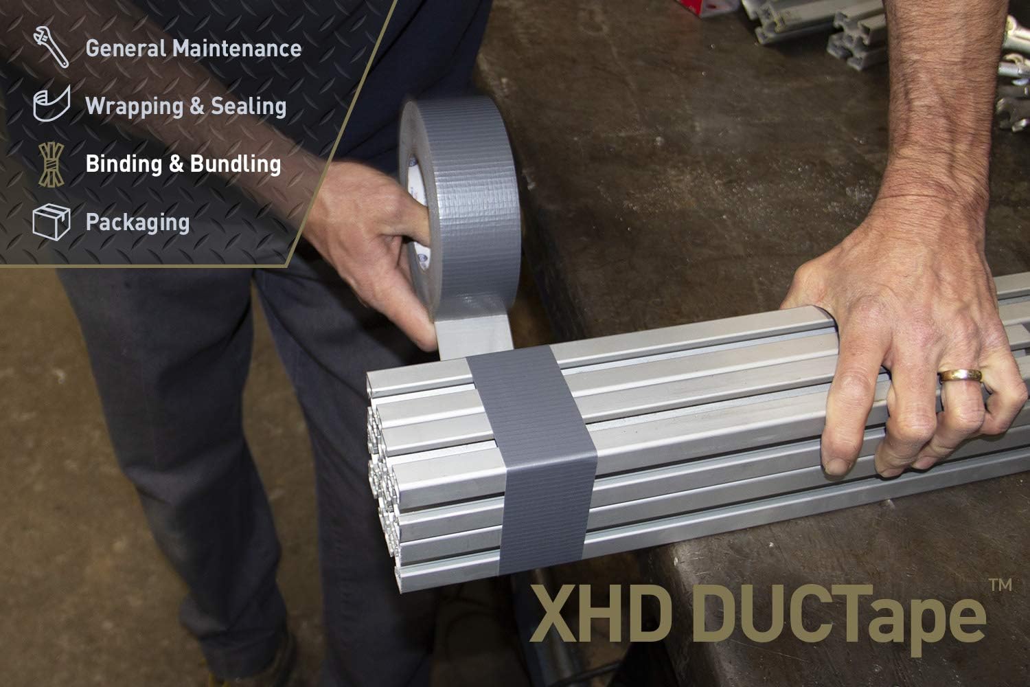 IPG XHD DUCTape, Extra Heavy Duty Duct Tape, 2.83" x 60 yd, Silver (Single Roll) 2.83" x 60 yd Extra Heavy Duty Single Roll