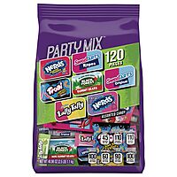 Nerds, Trolli, Laffy Taffy and More Party Mix Stand Up Bag, 40.98 Oz, Pack Of 120 Candies
