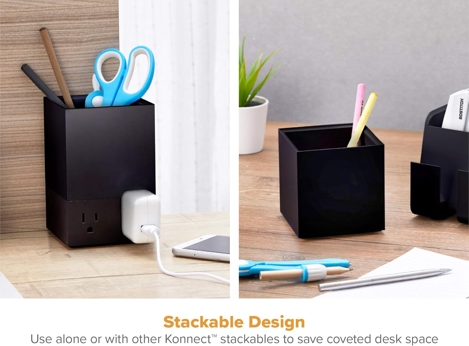 Bostitch Office Konnect Stackable Desk Organizer Accessories