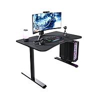 RESPAWN 1048 Gaming Desk - 48in Computer Desk With Mouse Pad, PC Workstation With Cable Management, Home Office Gaming Table - Black 48 in