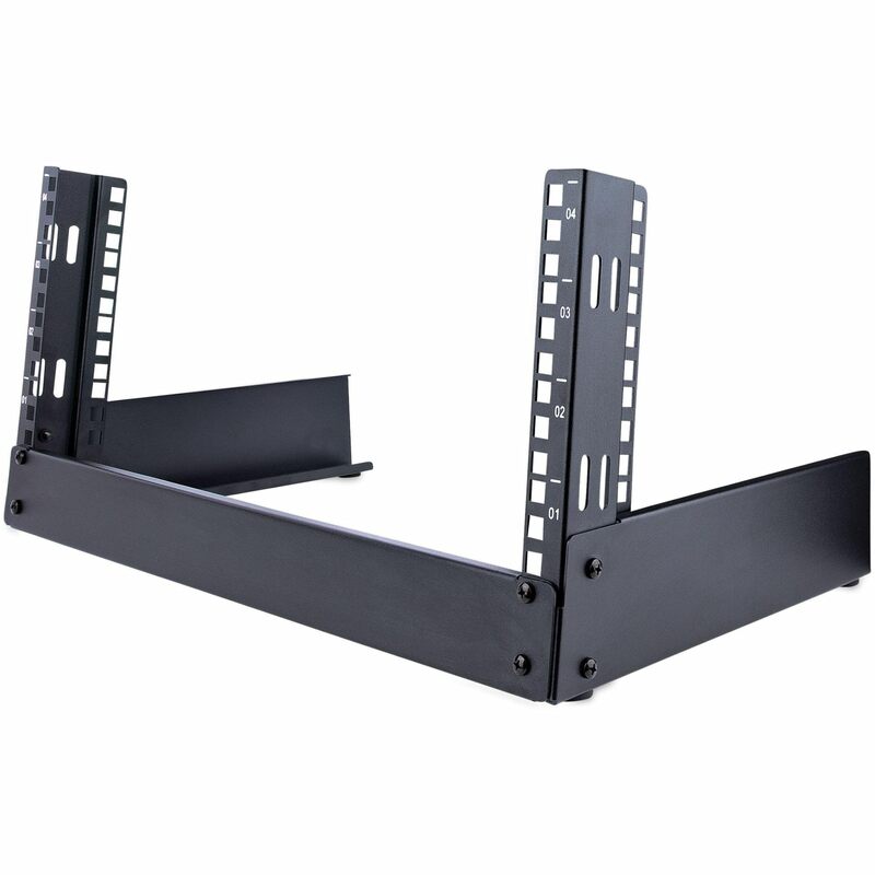 StarTech.com 2-Post 4U Desktop Server Rack, Small Open Frame 19in Computer Rack