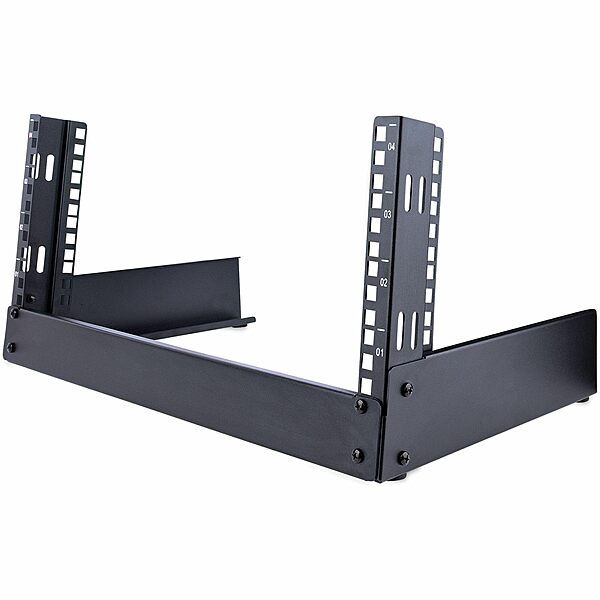 StarTech.com 2-Post 4U Desktop Server Rack, Small Open Frame 19in Computer Rack