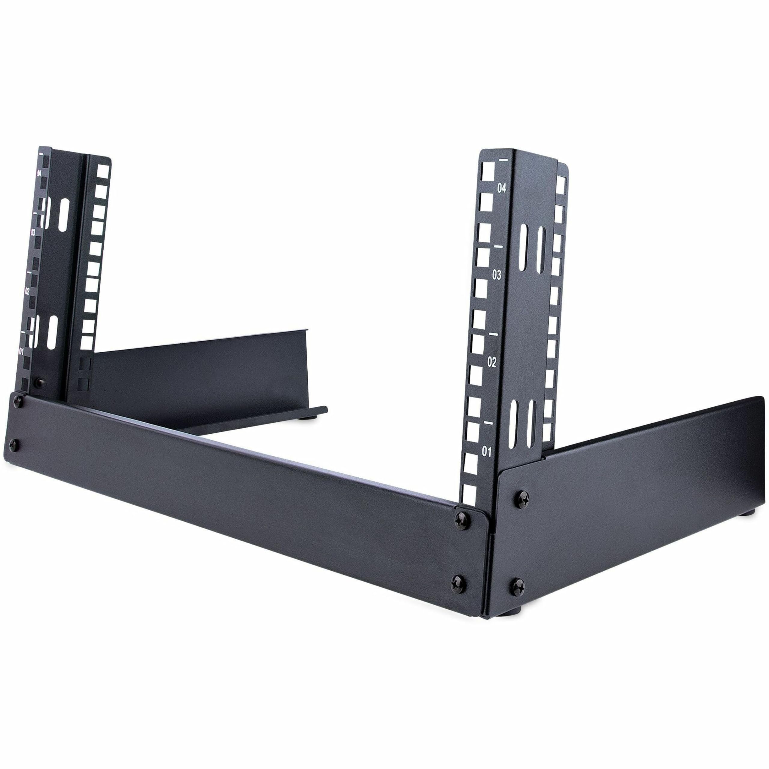 StarTech.com 2-Post 4U Desktop Server Rack, Small Open Frame 19in Computer Rack