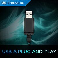 ADESSO Xtream Gaming Headset with 50 mm Drivers, Noise Cancelling Microphone and LED Lighting