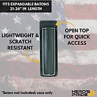 HERO'S PRIDE AirTek Open Top Baton Holder Leather Holster