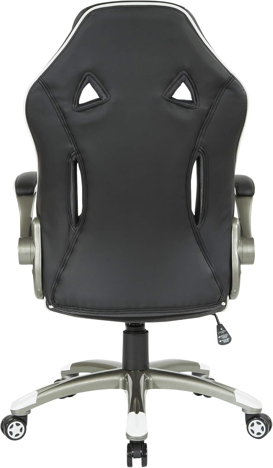 OSP Home Furnishings Xplorer 51 Ergonomic Adjustable High Back Gaming Chair with Lumbar Support and Padded Flip Arms