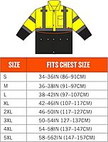 Ergodyne Standard Class 3 Hi-vis Rain Jacket Black Bottom Large