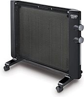 DeLonghi Mica Panel Space Heater, 1500W quiet electric space heater for indoor use, adjustable thermostat