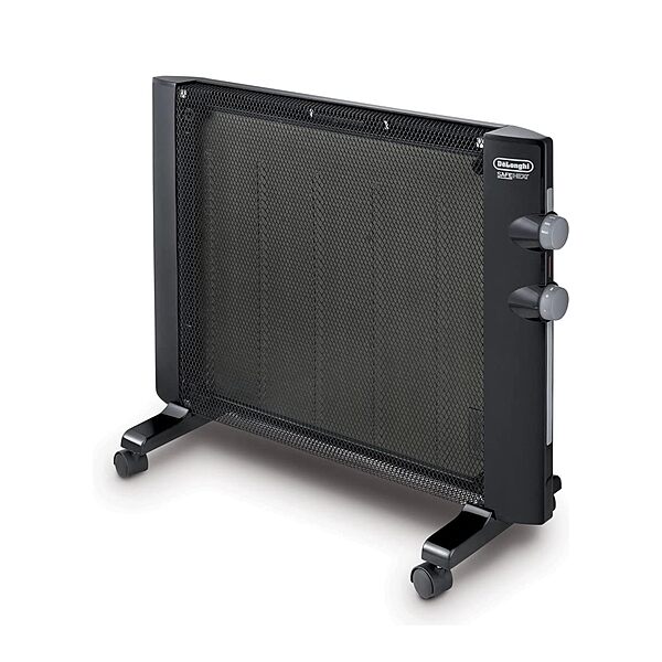 DeLonghi Mica Panel Space Heater, 1500W quiet electric space heater for indoor use, adjustable thermostat