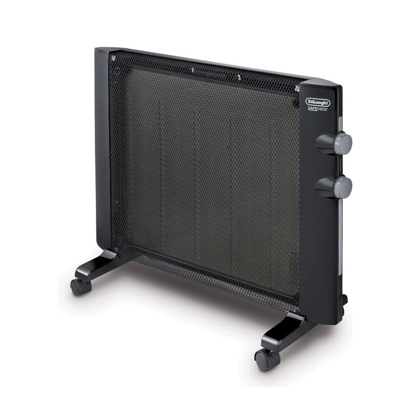 DeLonghi Mica Panel Space Heater, 1500W quiet electric space heater for indoor use, adjustable thermostat