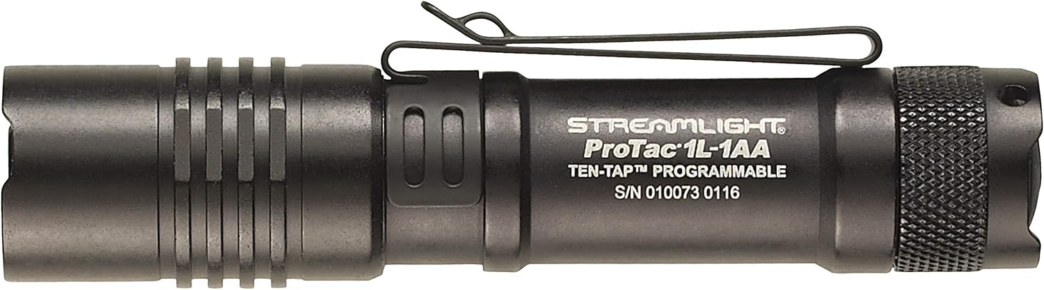 Streamlight 88061 ProTac 1L-1AA 350-Lumen Dual Fuel Professional Tactical Light, Black