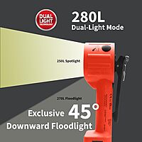 Nightstick INTRANT DUO TURBO Intrinsically Safe Dual-Light Angle Light - 4 AA