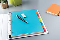 Avery Big Tab Write & Erase Durable Plastic Dividers for 3 Ring Binders, 8-Tab Set, Bright Multicolor, 1 Set (16130) 8 tab 1 set Dividers