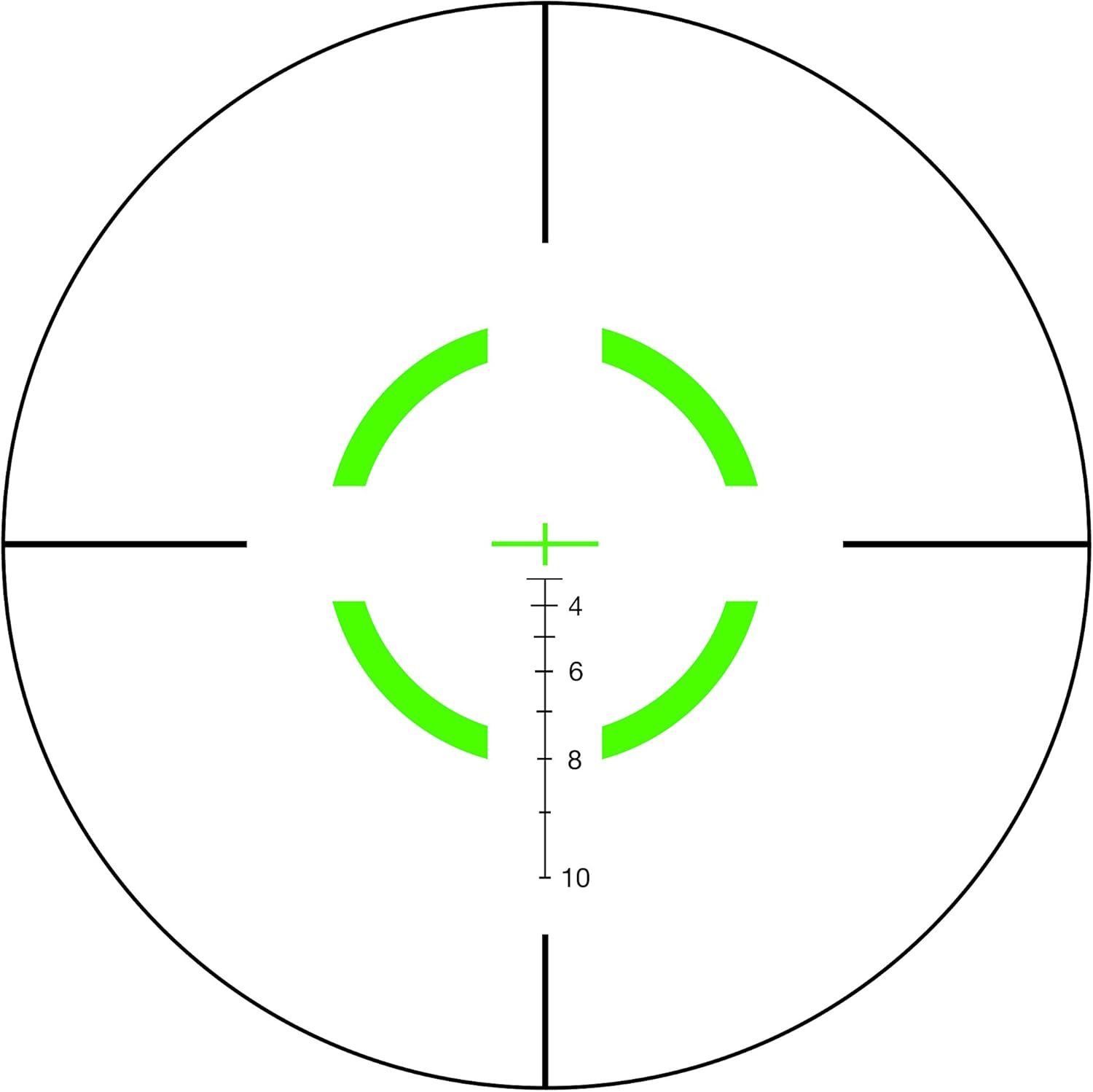 Trijicon VCOG 1-6x24 Riflescope with Green Segmented Circle/Crosshair Reticle and Thumb Screw Mount
