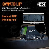 C+H Precision Red Dot Mounting Plate for Springfield Hellcat and Holosun