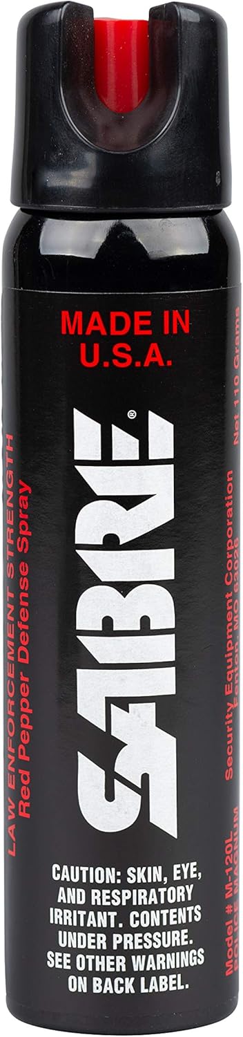 SABRE Magnum 120 3-In-1 Defense Spray, 35 Bursts, 12-Foot (4-Meter) Range, Triple Protection Formula Contains Pepper Spray