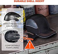 ERGODYNE Skullerz 8950XL Bump Cap, Baseball-Style Head Protection