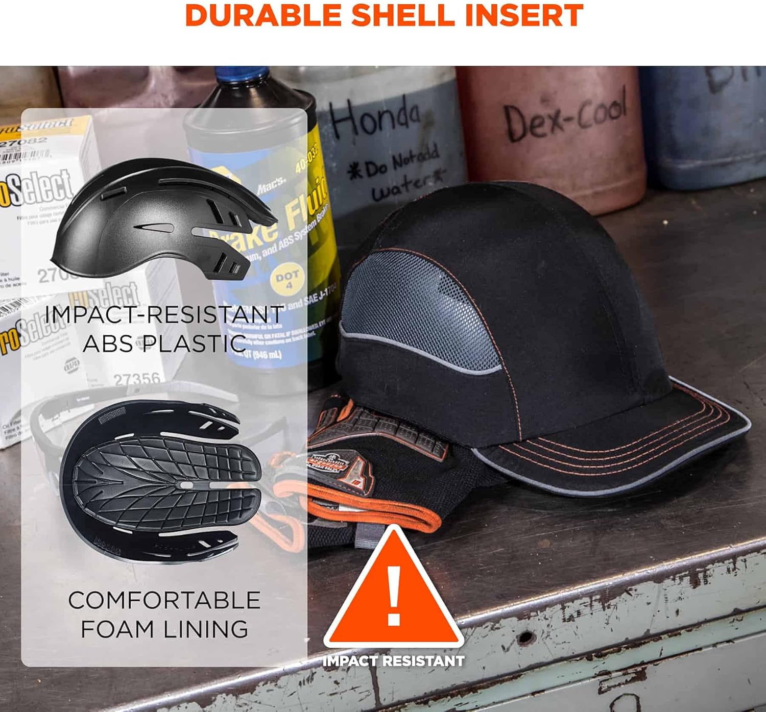 ERGODYNE Skullerz 8950XL Bump Cap, Baseball-Style Head Protection