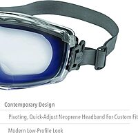 UVEX by Honeywell Stealth +2.5 Diopter Reading Magnifier Goggles with Uvextreme Anti-Fog Lens (S3993X), Clear