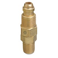 Western Enterprises AW-427 Inert Arc Hose & Torch Adapters, Brass, Straight, RH, Male/male Connection, 0.5 Length, B-Size