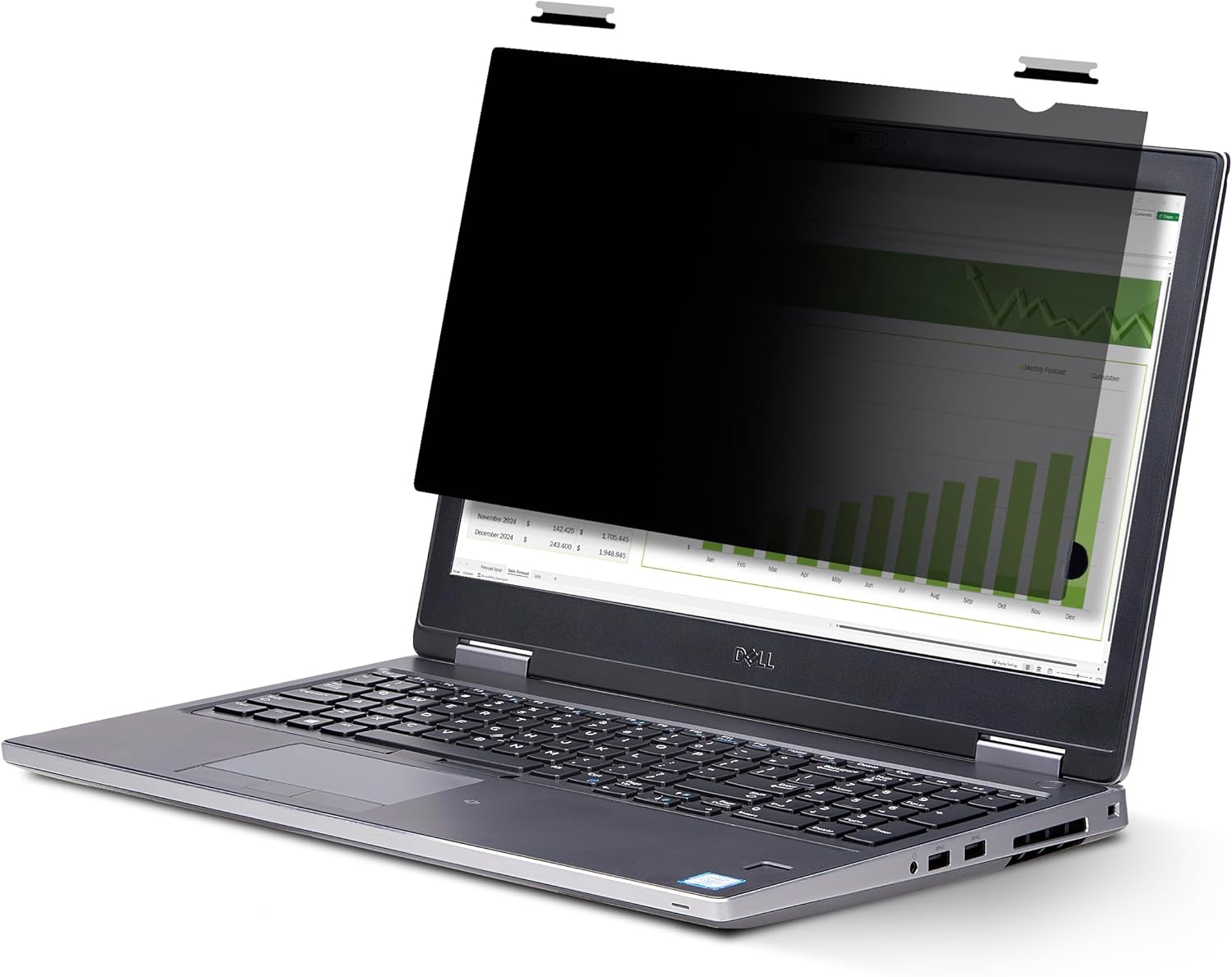 StarTech.com 15.6-inch 16:9 Flip-Up Privacy Screen with Touch, Laptop Security Shield, Anti-Glare Blue Light Filter
