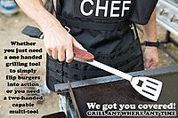 Caliber Gourmet 5-in-1 Multi Tool BBQ Barbecue Grill Accessories, Tools Set Kit, Camping Accessories, Grilling Parties