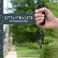 SABRE 2-in-1 Pepper Gel with Detachable Safety Whistle Keychain