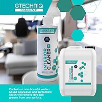 Gtechniq Marine Interior Cleaner for Hard and Soft Surfaces on Boat, Powerboat, Jet Ski and Yacht - Dirt Repellent, 5L