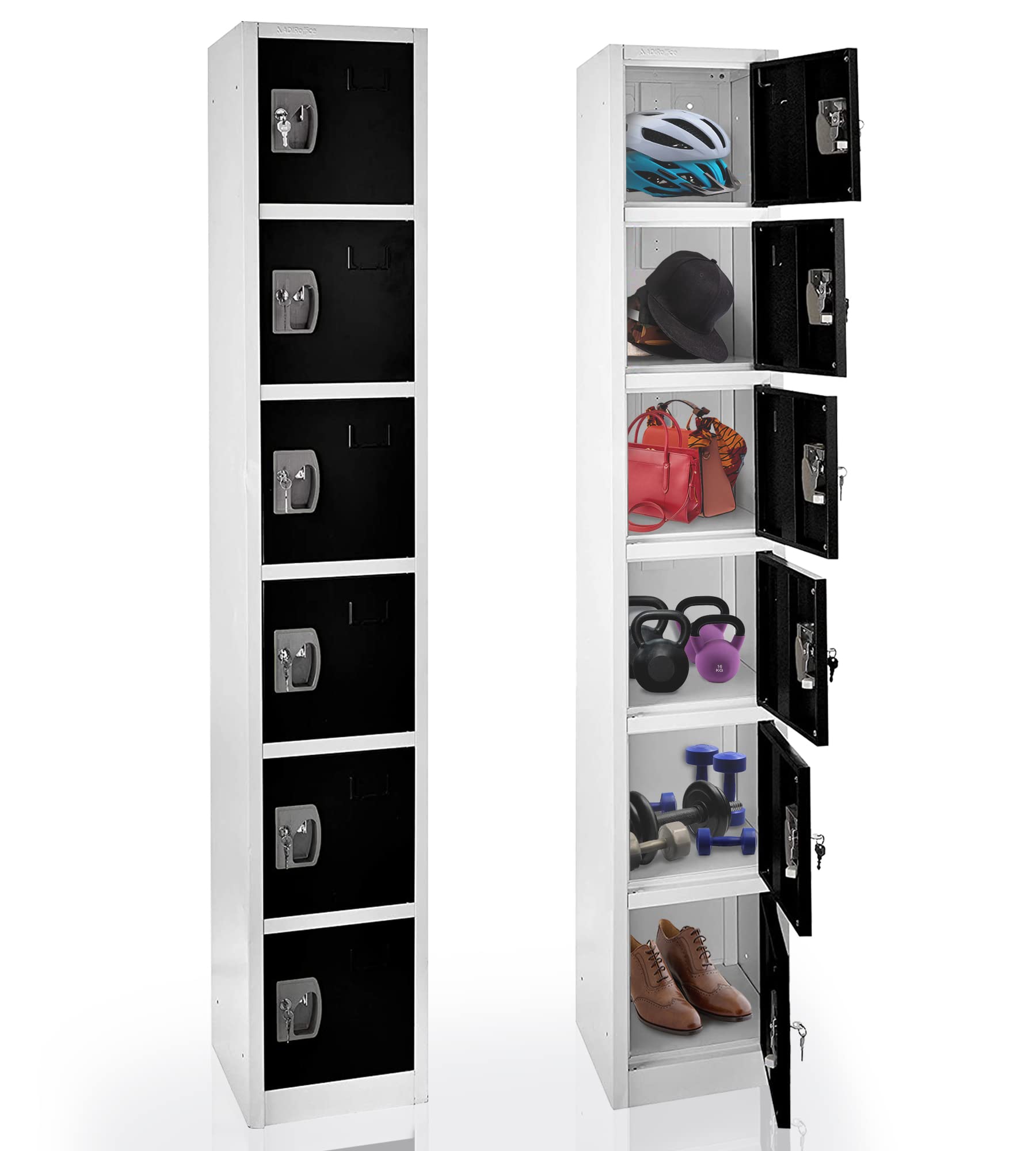 AdirOffice 6-Door Steel Locker