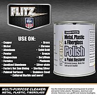 Flitz Multi-Purpose Metal Polish Paste - 1lb Can of USA-Made Metal Scratch Remover - Works on Stainless Steel, Chrome