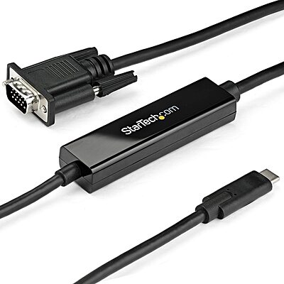 StarTech.com USB C to VGA Active Adapter Cable - Thunderbolt 3 Compatible