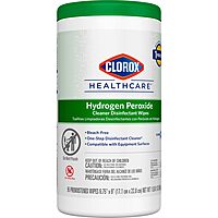 Clorox Healthcare Hydrogen Peroxide Cleaner Disinfectant Wipes, 6.75" x 9", 95 Count (Package May Vary) 95 Count (Pack of 1)