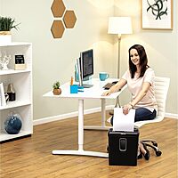 Fellowes PowerShred P-30C 6 Sheet Cross-Cut Deskside Paper Shredder for The Home Office 6-Sheet Paper Shredder