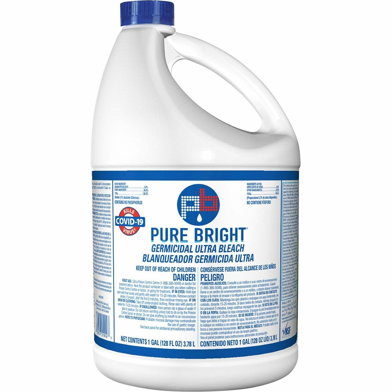 KIK 8635042 Pure Bright Ultra Bleach 1 Gal White
