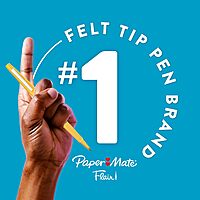 Paper Mate Flair Felt Tip Pens | Medium Point 0.7 Millimeter Marker Pens | School Supplies for Teachers & Students | Assorted Colors 12 Count 12 Count Flair