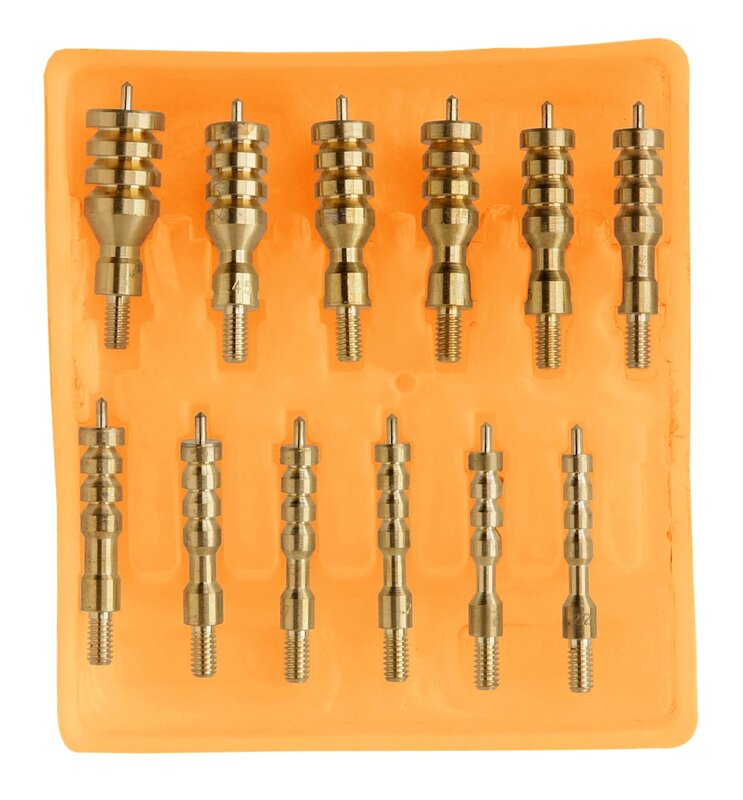 Hoppe's No. 9, 13-Piece Brass Jag Kit,Orange